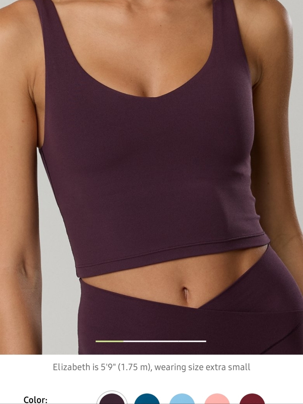 Aerie Cool Berry Sports Top